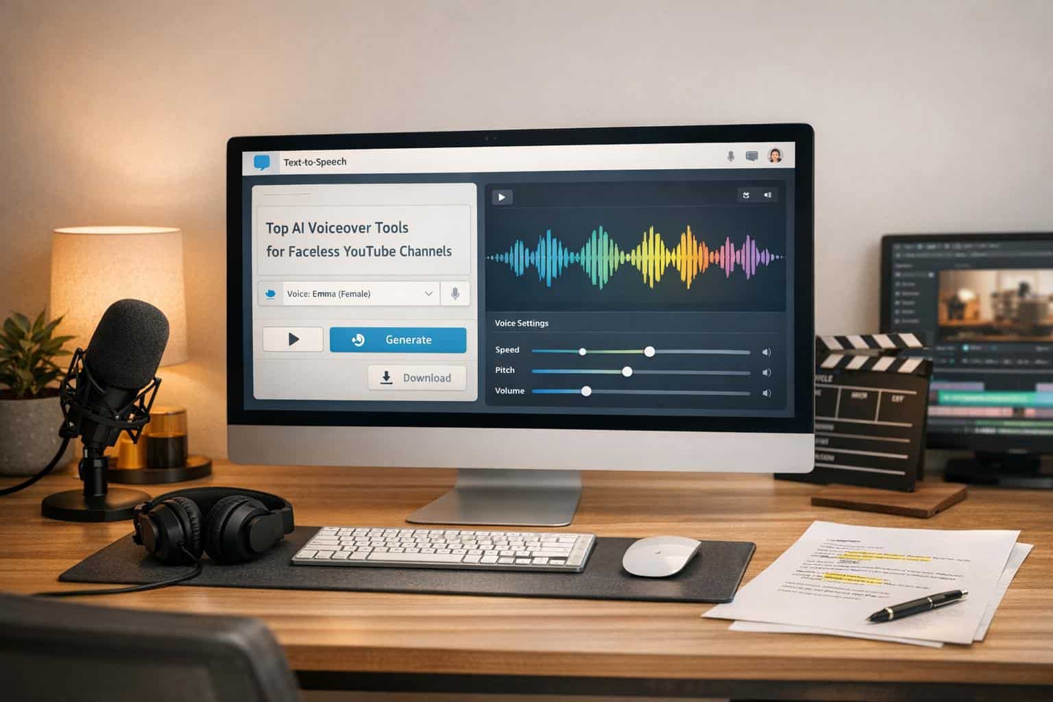 Top AI Voiceover Tools for Faceless YouTube Channels