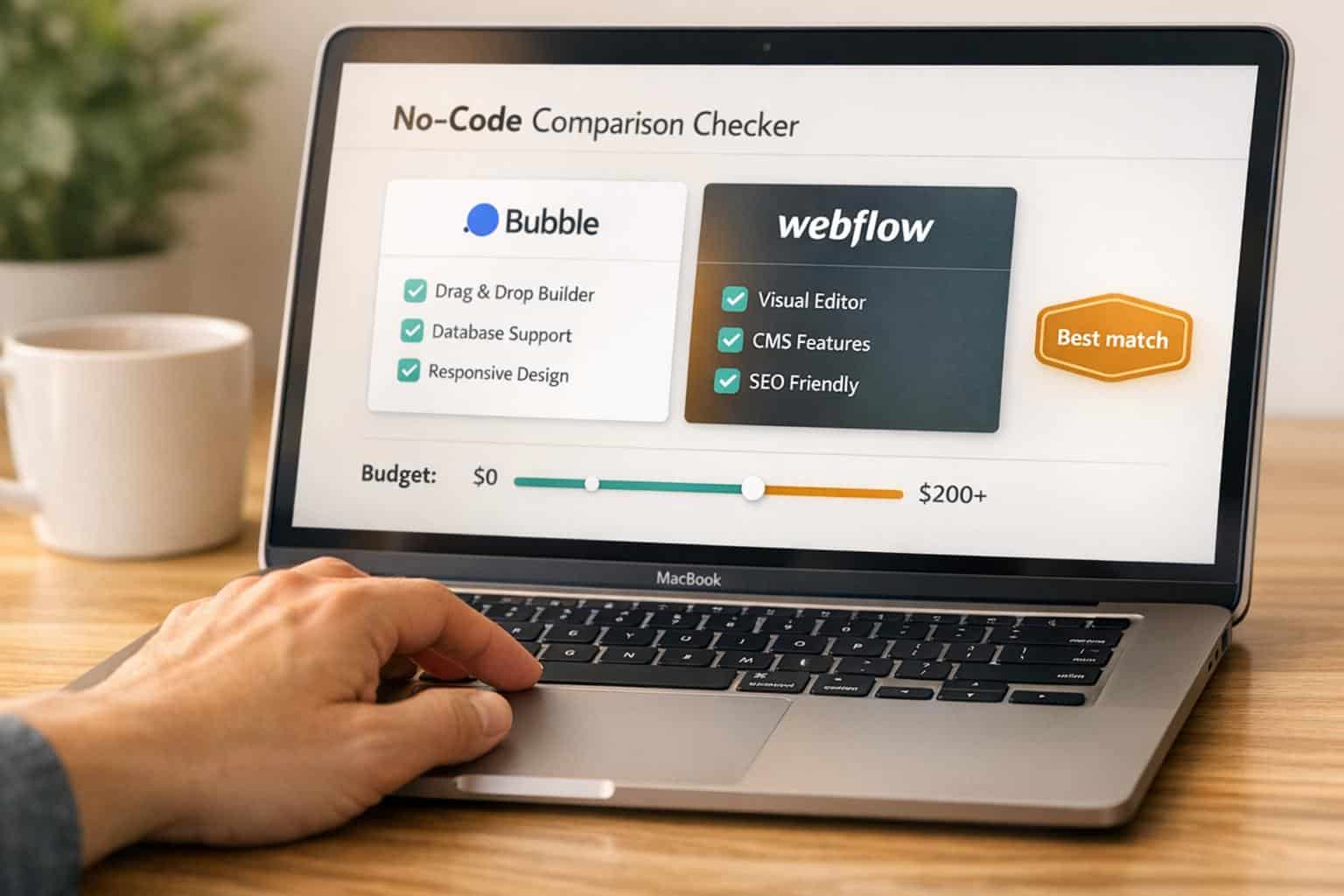 No-Code Tool Comparison Checker